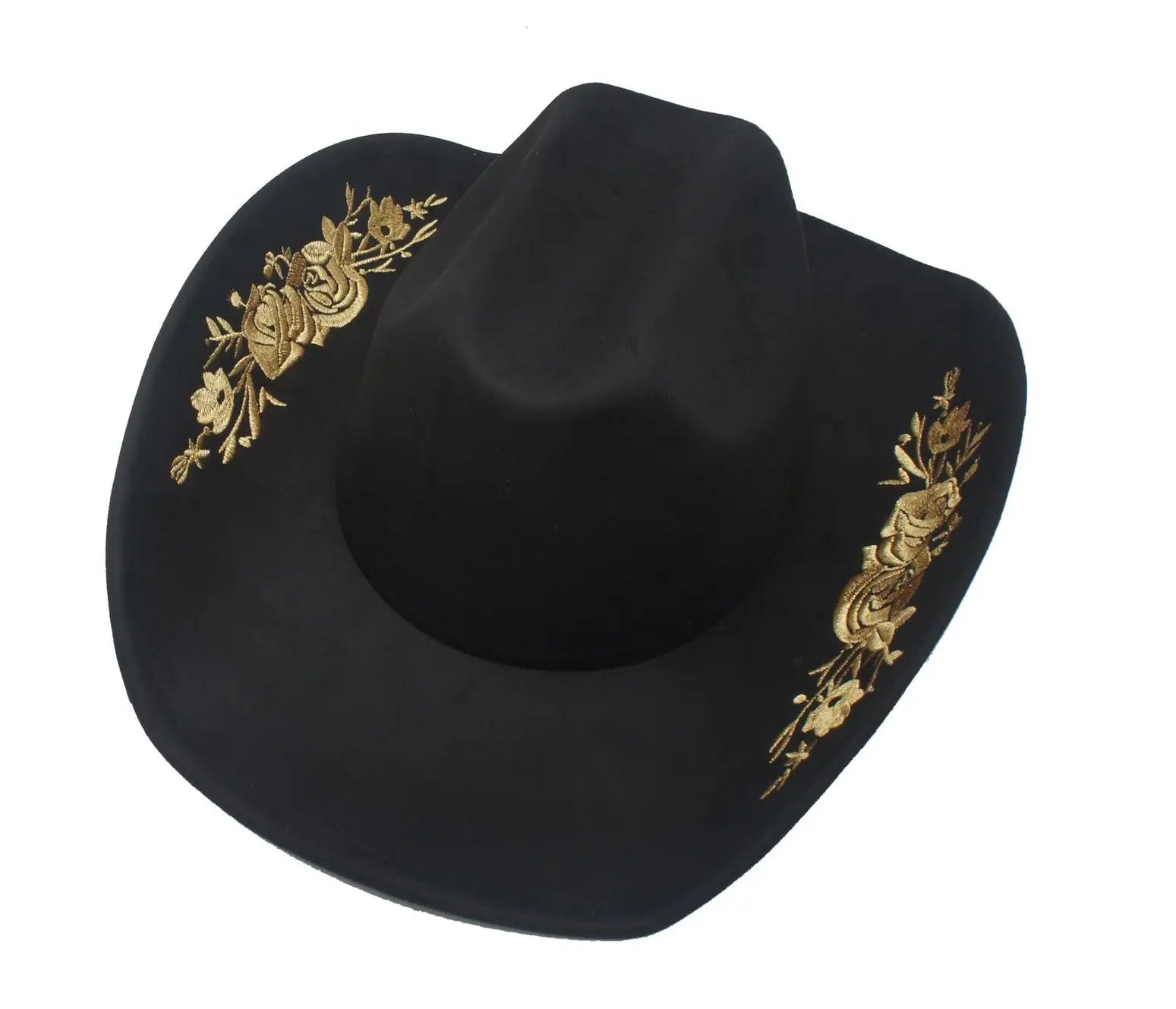 Joia Accessories Rose Embroidered Cowboy Hat – Rodeo & Festivals Style JOIA TRADING CO.