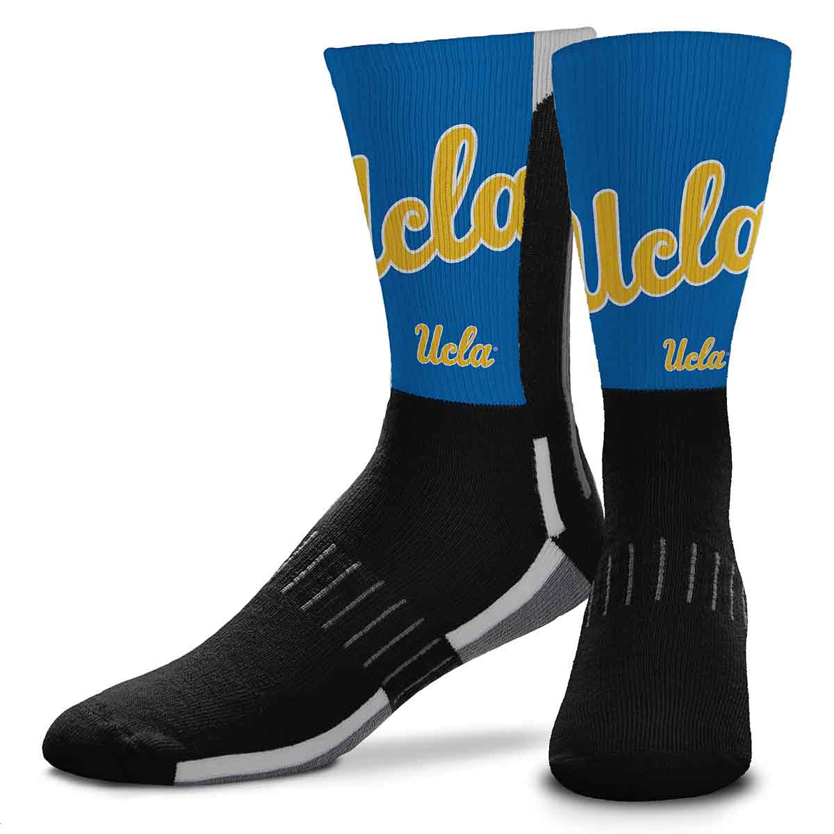 FBF Originals NCAA Football Phenom Curve Zoom II Socks – Team Spirit & Comfort UCLA BRUINS / LARGE FBF ORIGINALS