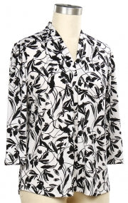 L. Hamrick Midnight Vine Top – Women’s Printed Blouse L HAMRICK
