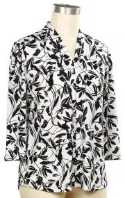 L. Hamrick Midnight Vine Top – Women’s Printed Blouse L HAMRICK