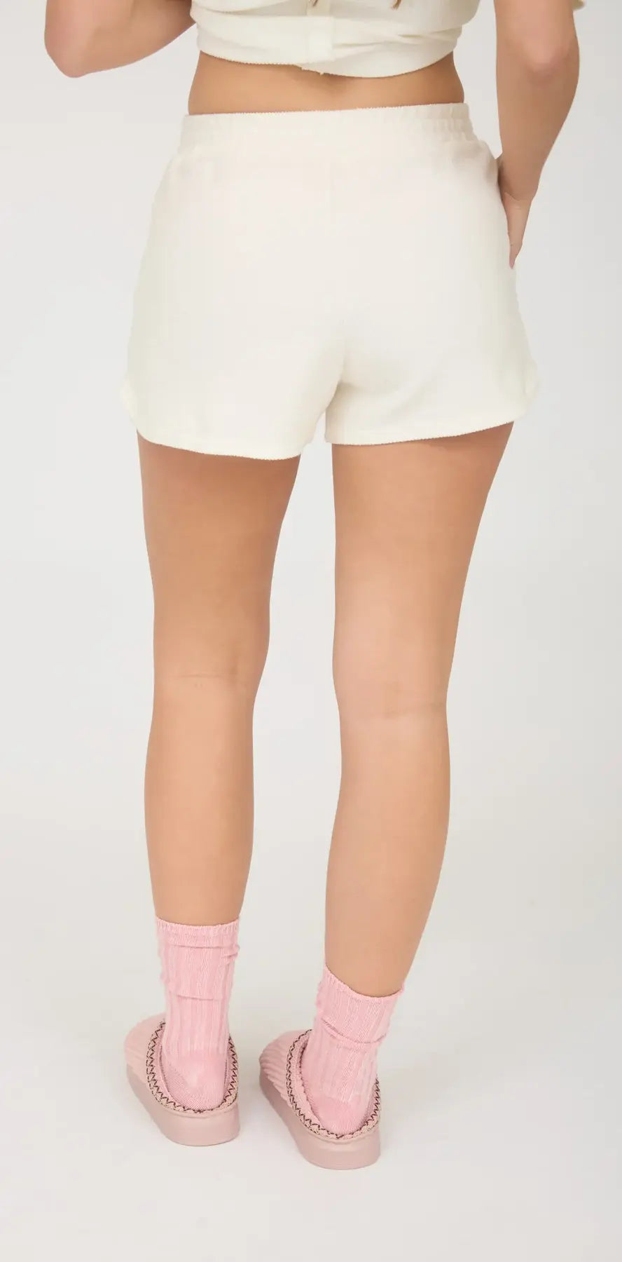 Blu Pepper Lounge Babe Shorts – Ribbed Elastic Waist BLU PEPPER