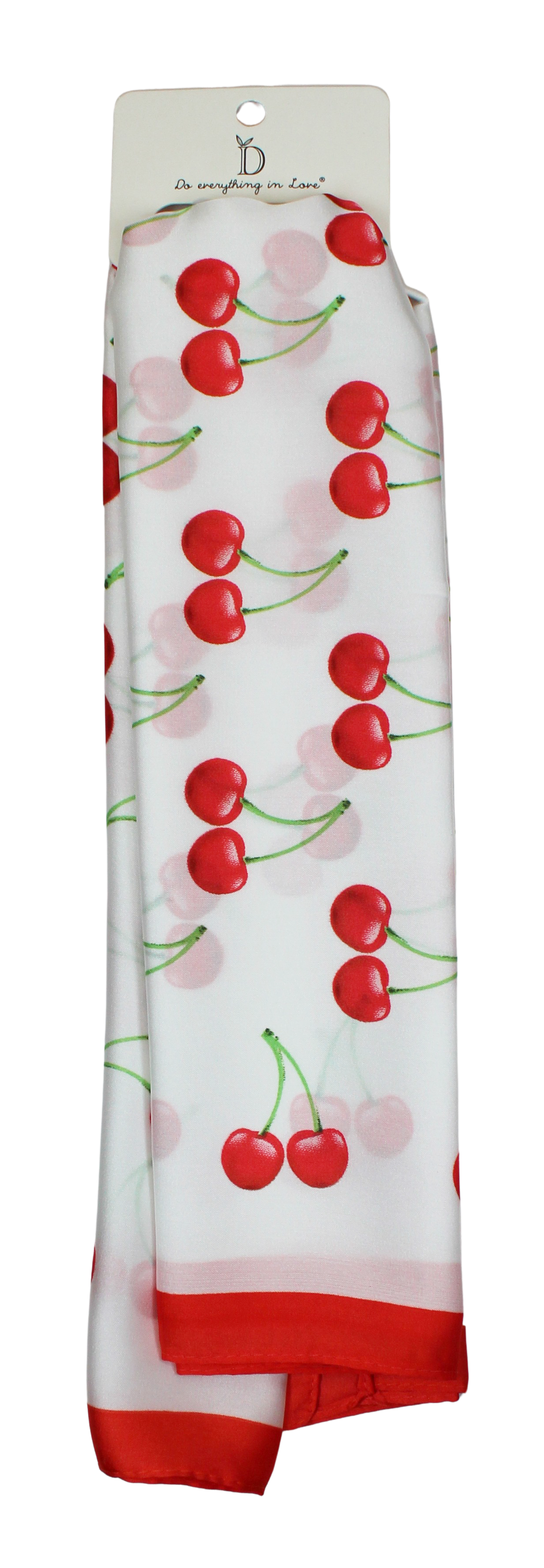 Joia Do Everything in Love Silk Neck Scarf – Elegant Square Scarf JOIA TRADING CO.