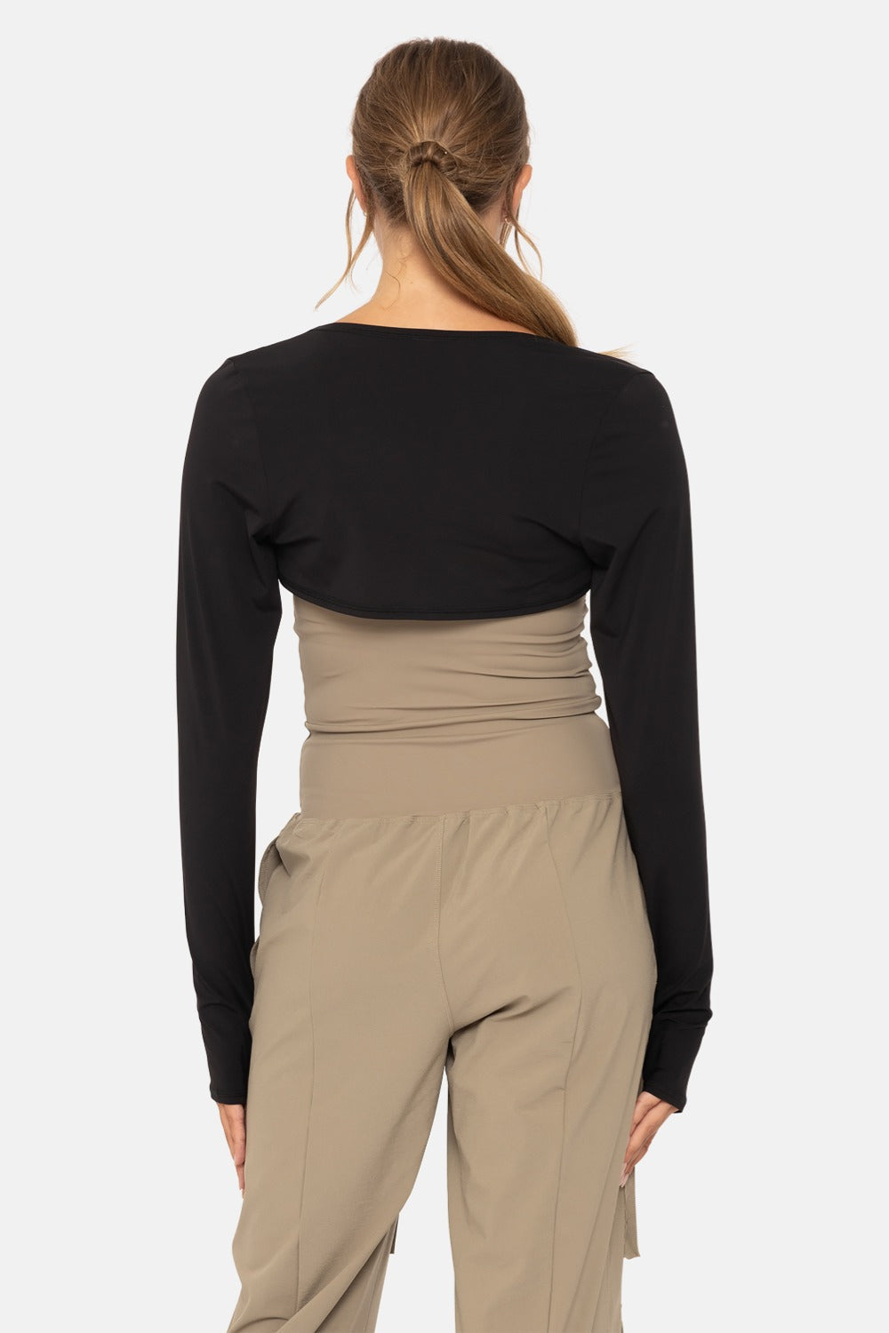 Mono B Arie Chic Shrug – Lightweight Layer with Thumbholes in Recycled Fabric MONO B