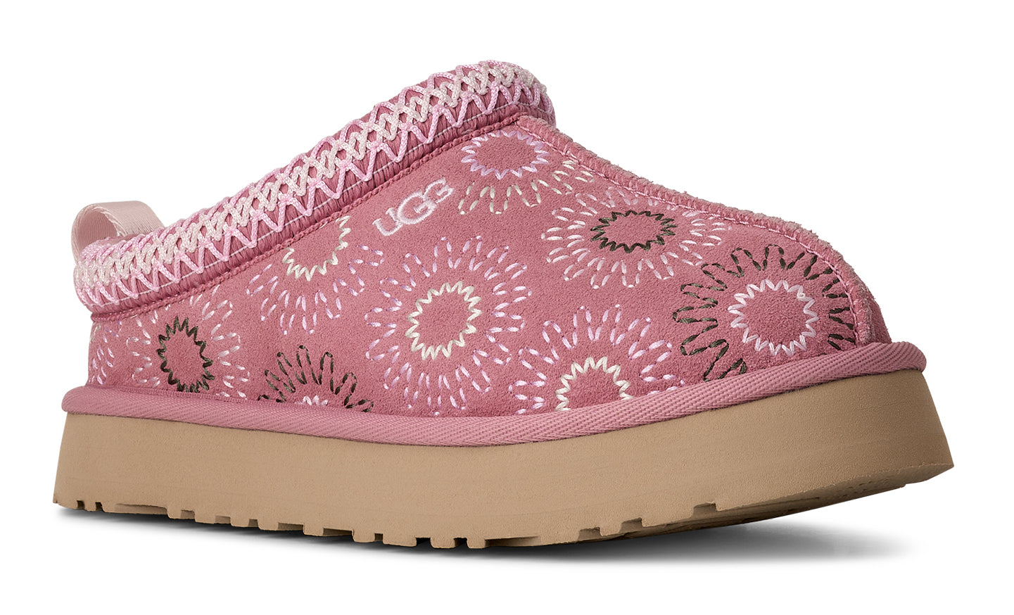 Kids’ UGG Tazz Sun Stitch – Cozy Embroidered Slip-On UGG