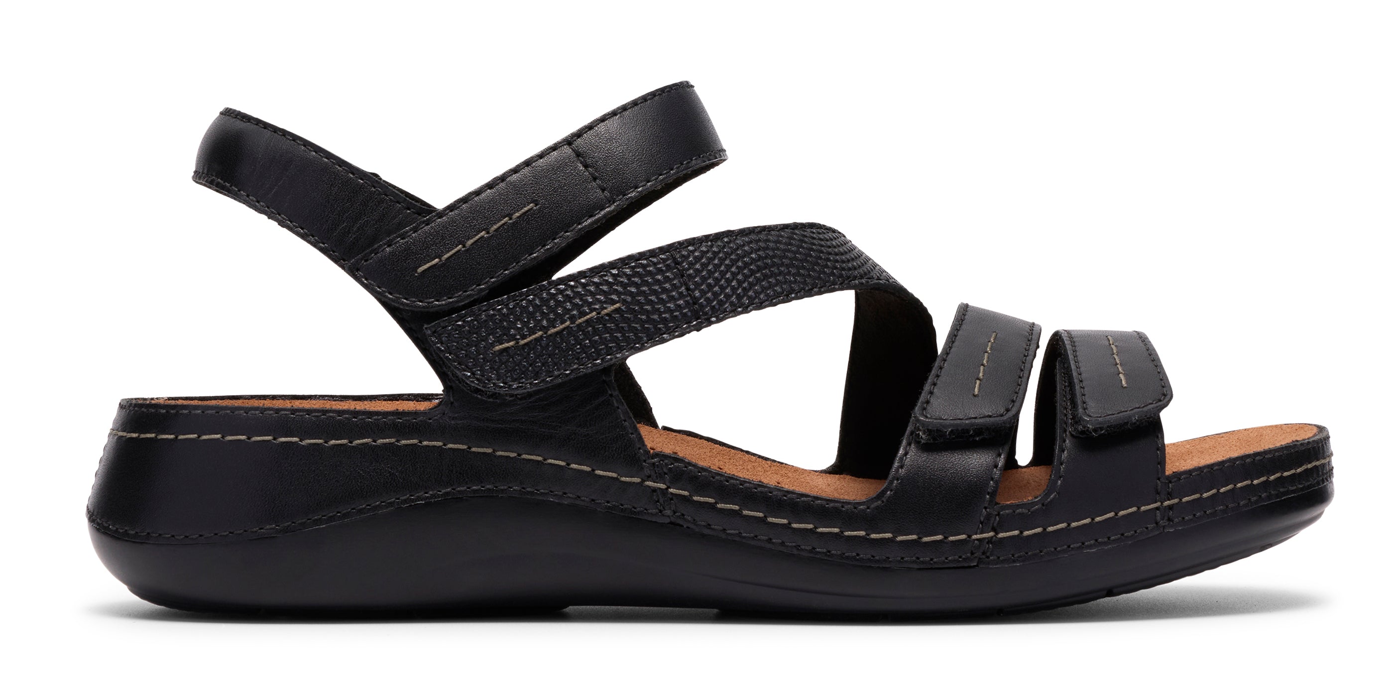 Women's Clarks Cecily Mix Sandals – Comfort Leather Strappy Sandals CLARKS