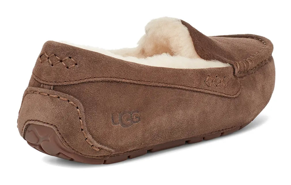 Women's UGG Ansley – Classic Suede Moccasin with Wool Lining