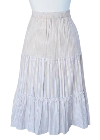Keren Hart Seabreeze Tiered Skirt – Summer Flowy Cotton Skirt KEREN HART