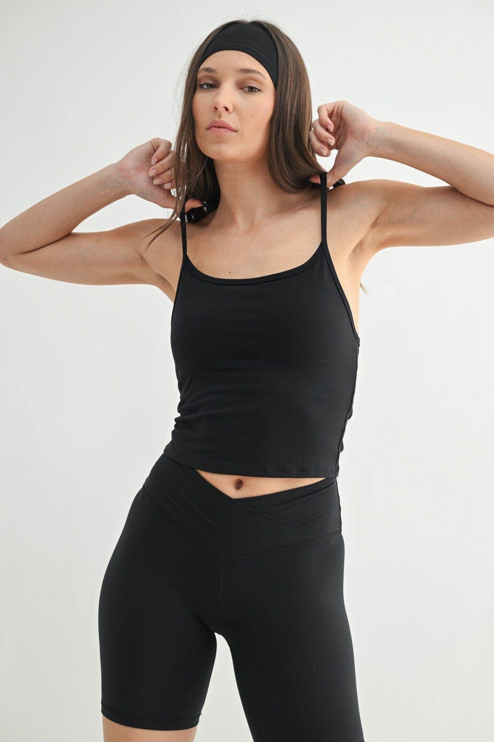Mono B Spaghetti Strap Active Tank Top – Supportive, Stretchy & Stylish