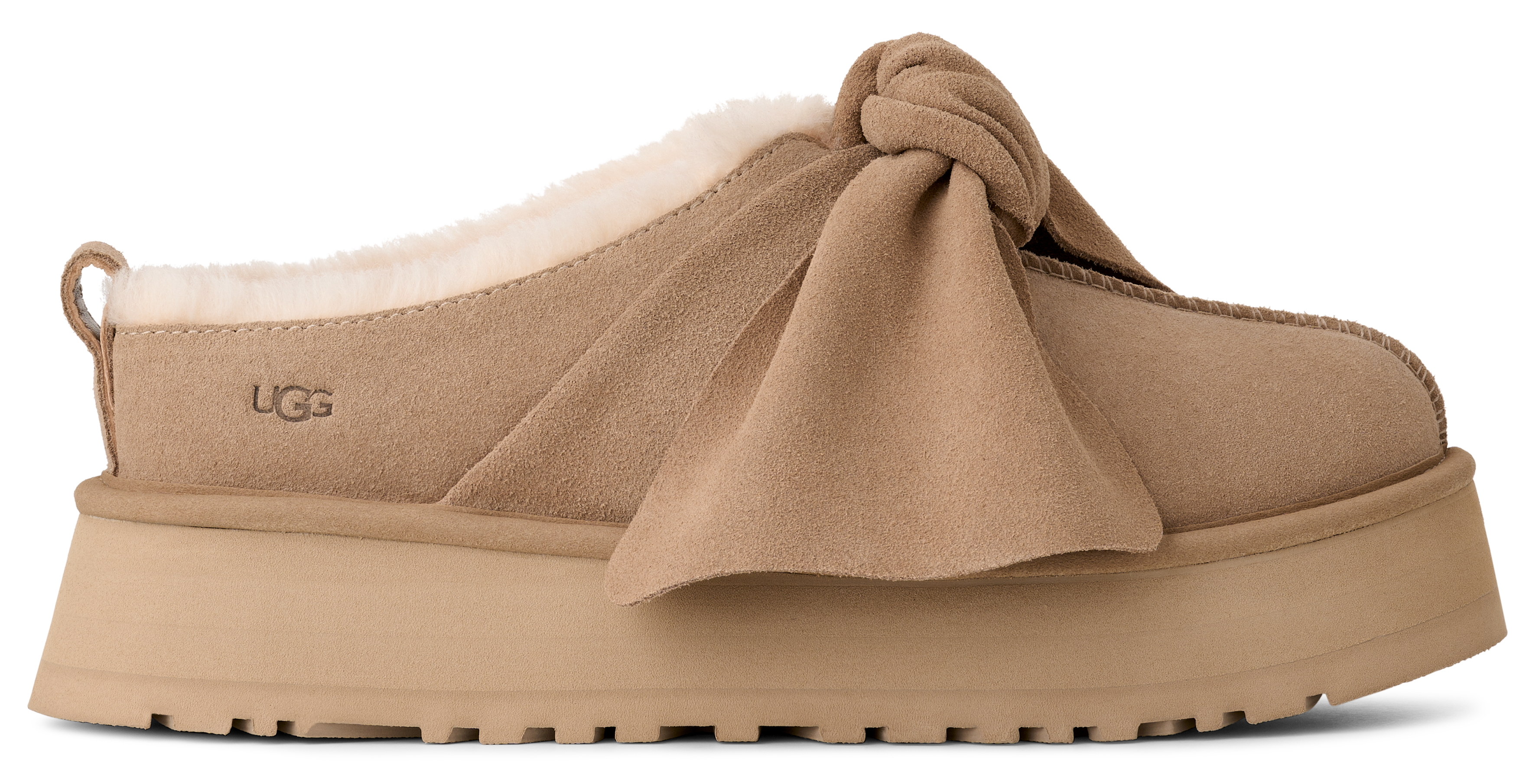 Women’s UGG Platform Slip-On Bow – Stylish Comfort Footwear UGG
