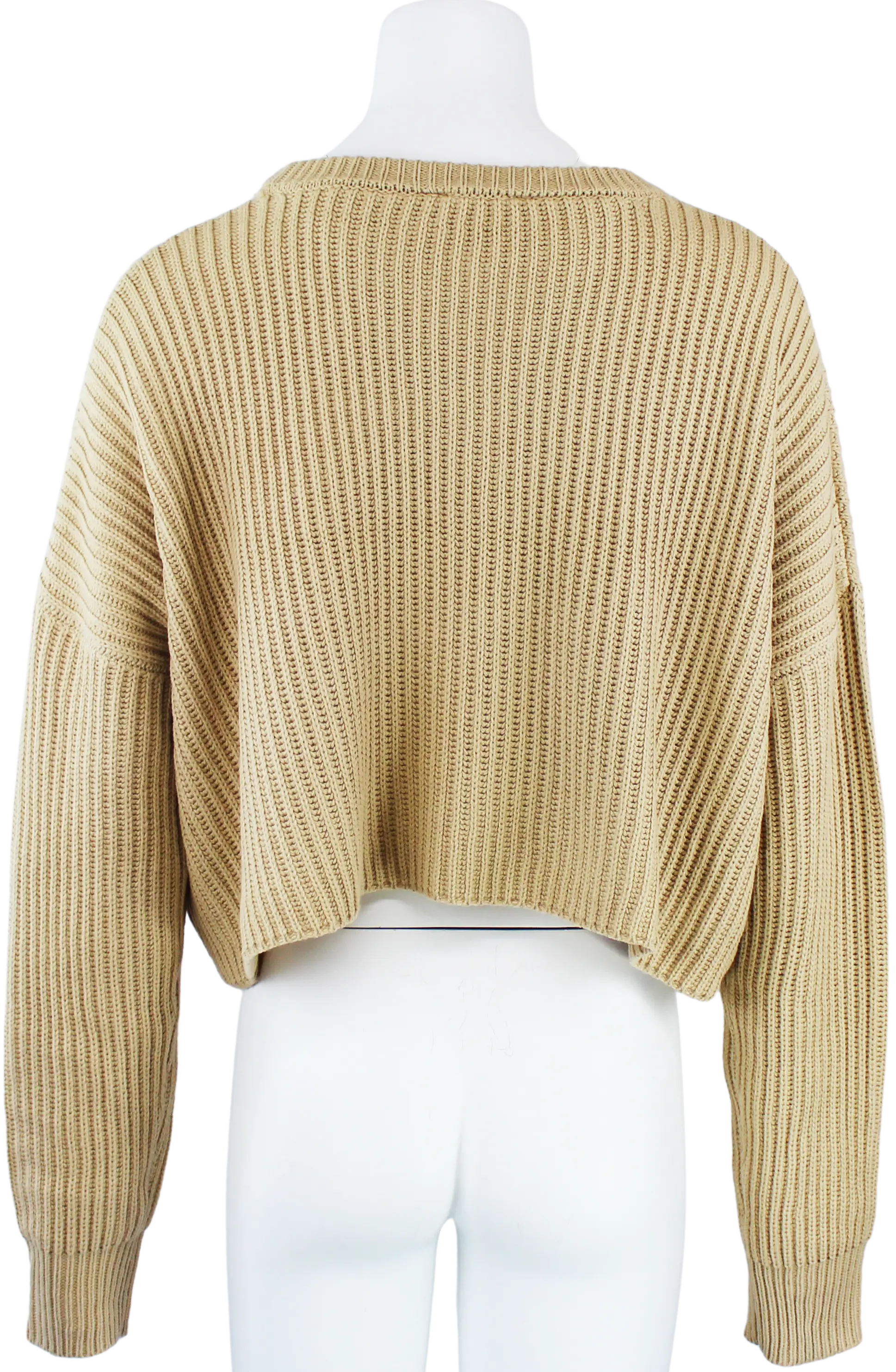 Hyfive Inc. Coffee Break Sweater – Cropped Ribbed Knit Pullover HYFIVE INC