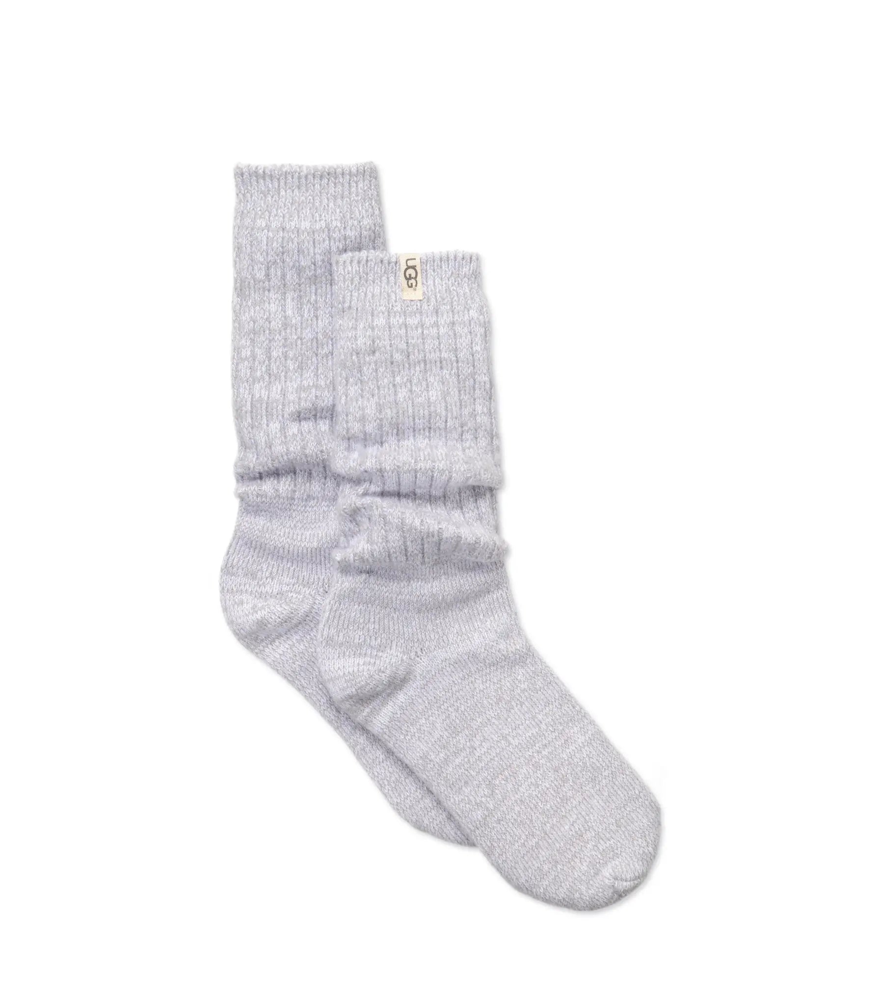 Women’s Rib Knit Slouch Crew Socks – Cozy & Stylish