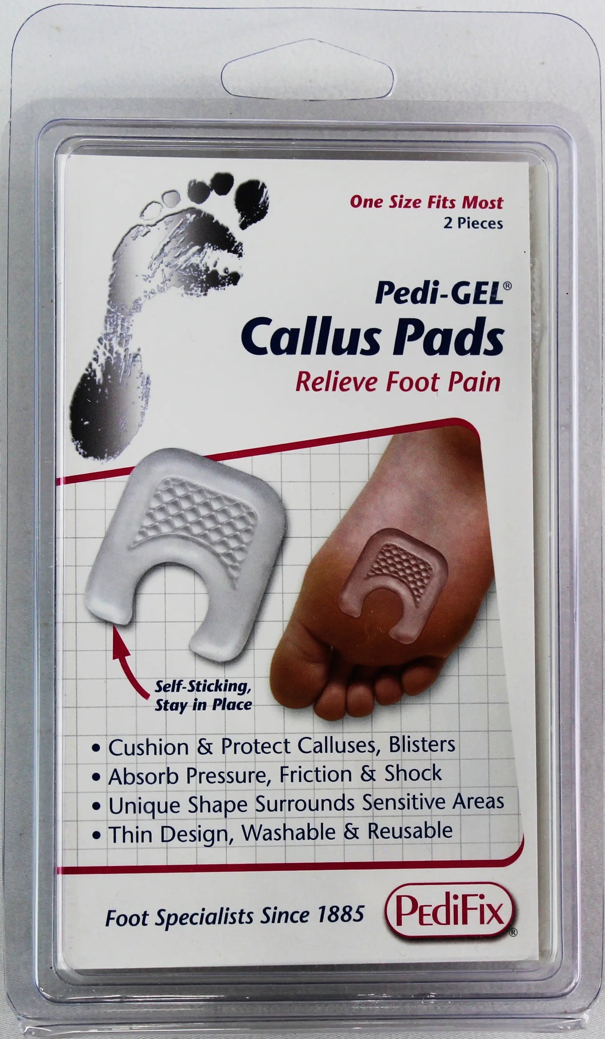 PediFix Pedi-GEL Callus Pads – Cushioned Protection for Pressure & Friction PEDIFIX