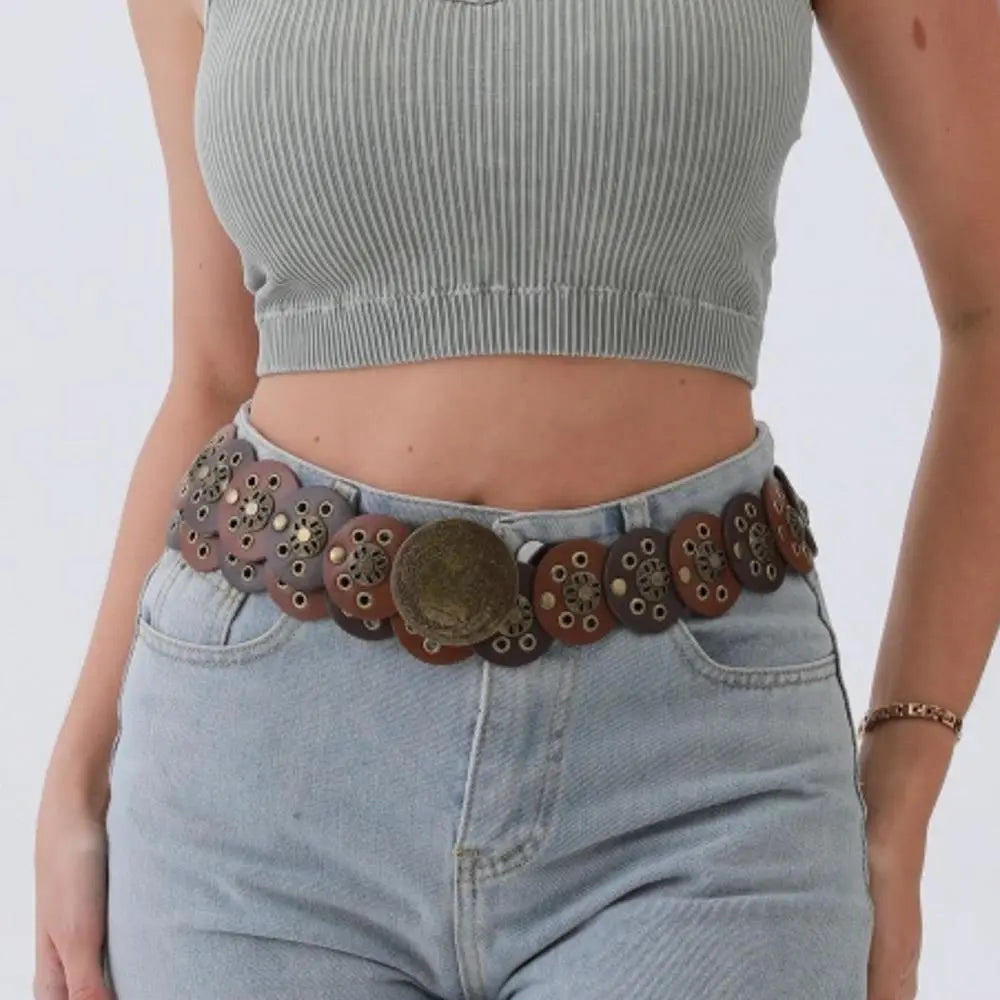 Joia Outlaw Disc Belt – Fashion Boho Western Inspired JOIA TRADING CO.