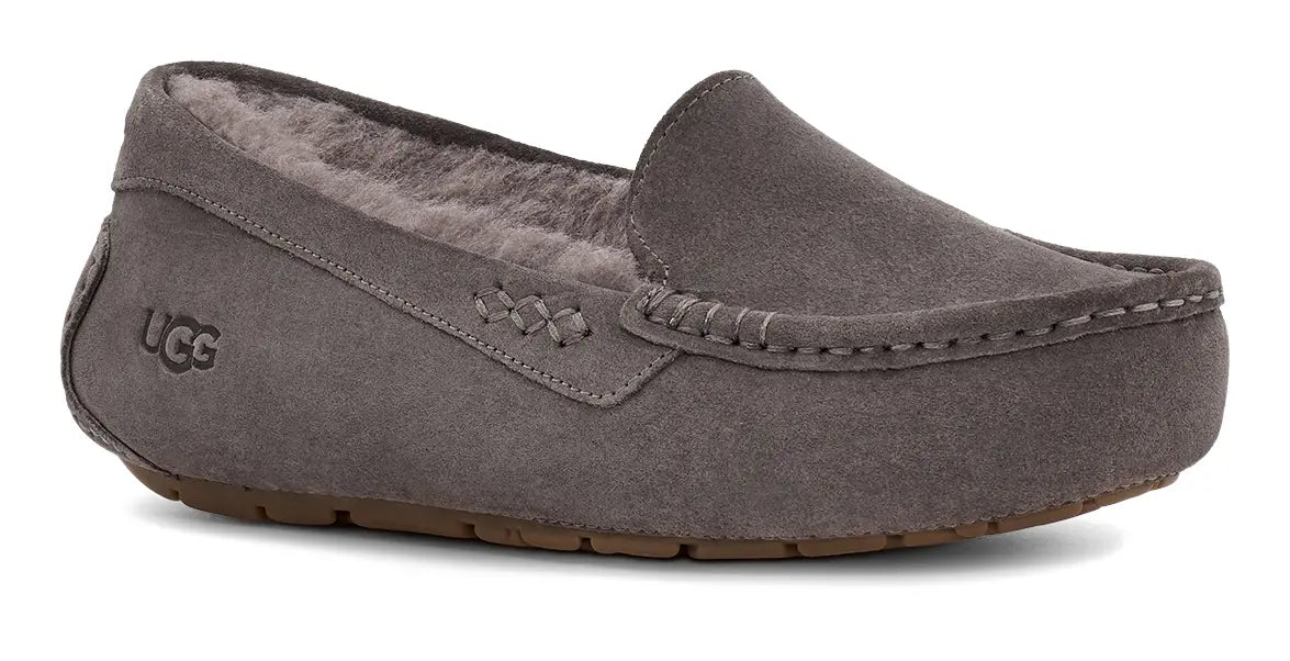 Women's UGG Ansley – Classic Suede Moccasin with Wool Lining THUNDER-CLOUD-11 UGG