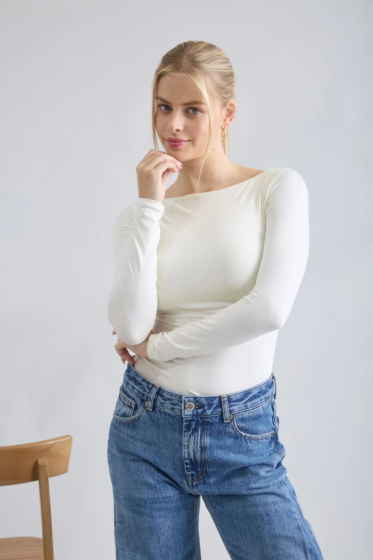 Blu Pepper Downtown Darling Top – Ruched Knit Top BLU PEPPER