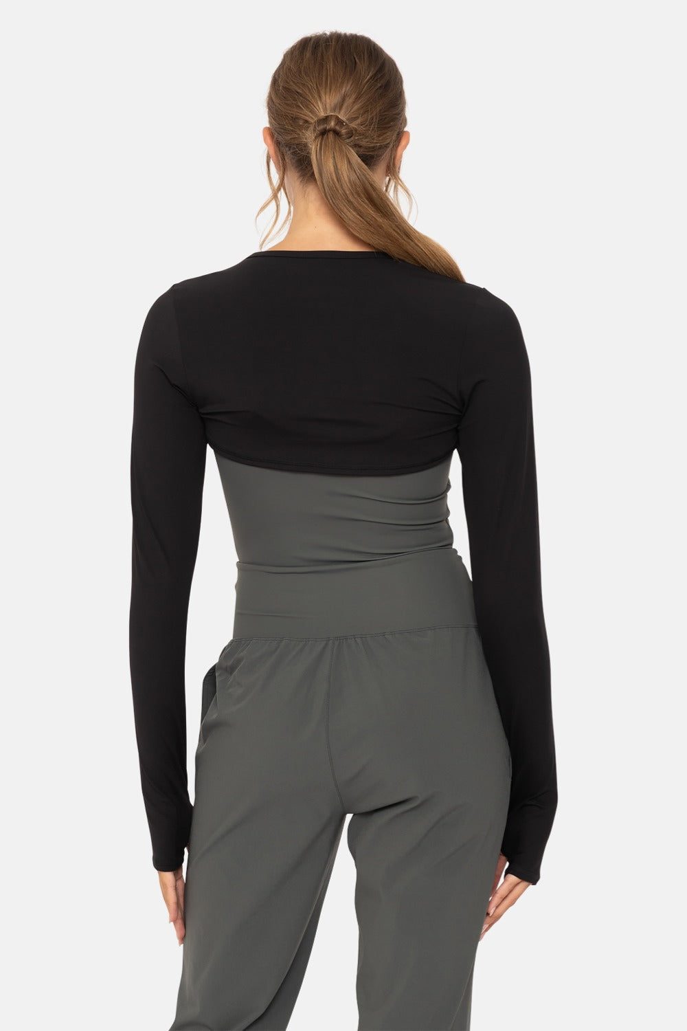 Mono B L/S Mini Shrug w/Thumbholes – Lightweight, Stretchy & Perfect for Layering MONO B