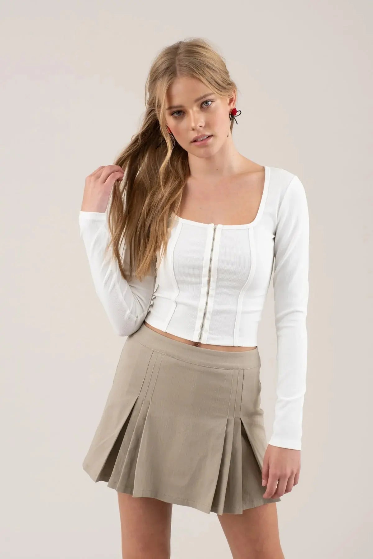 Summer Nights Top WHITE-L BLU PEPPER