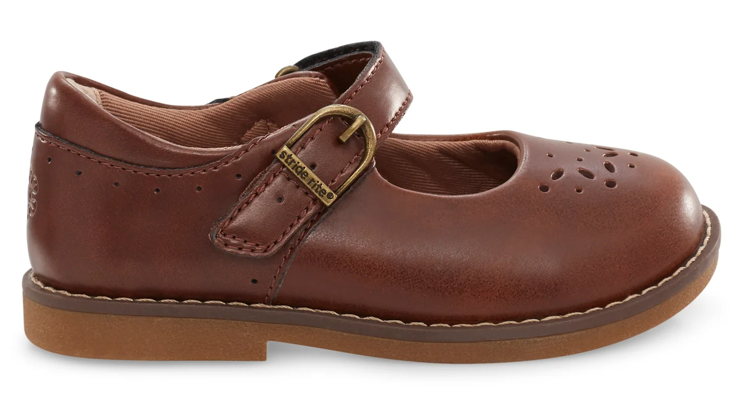Toddler Stride Rite Mara – Mary Janes Leather & Memory Foam Comfort STRIDERITE