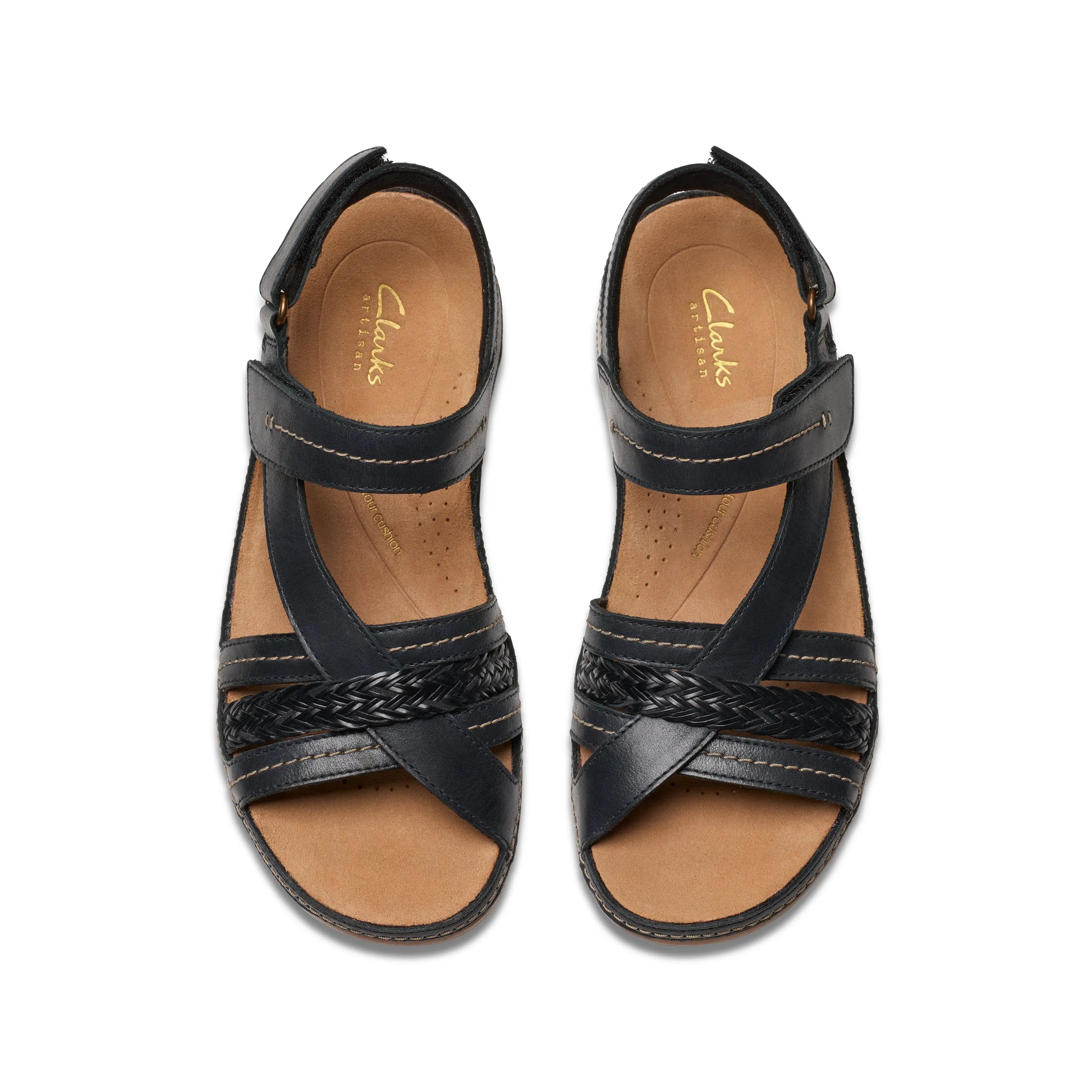 Clarks Cecily Strap – Leather Comfort Sandal with Cushion Footbed CLARKS