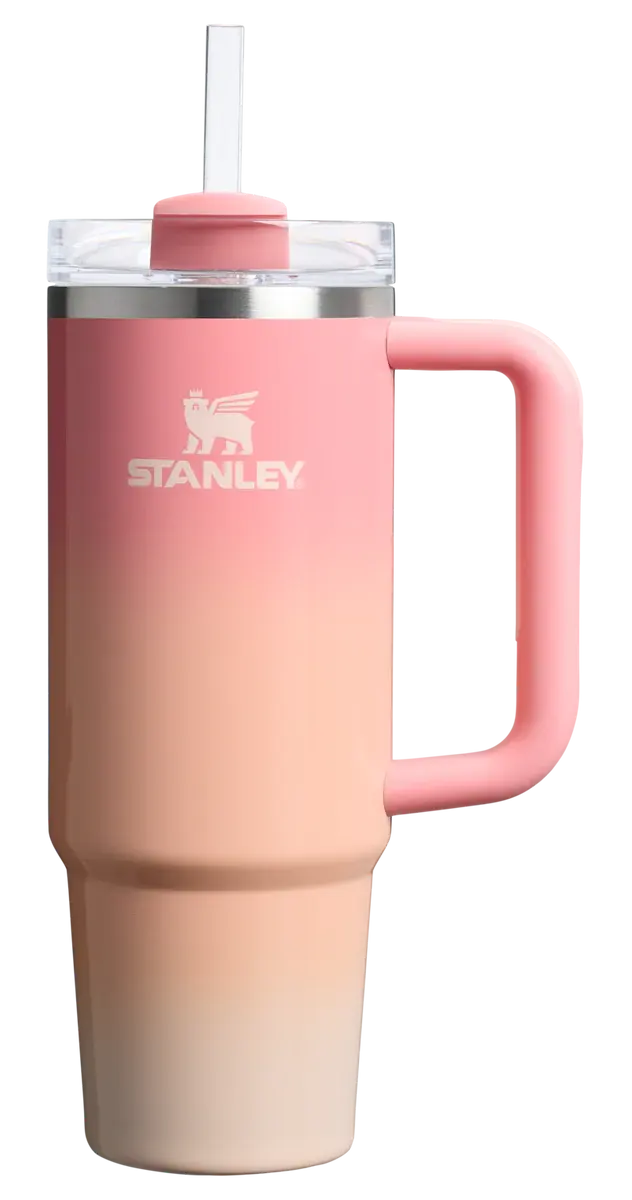 Stanley Quencher H2.0 FlowState30 oz Tumbler – Leakproof, Insulated & Sustainable PINK MESA SUNSET STANLEY