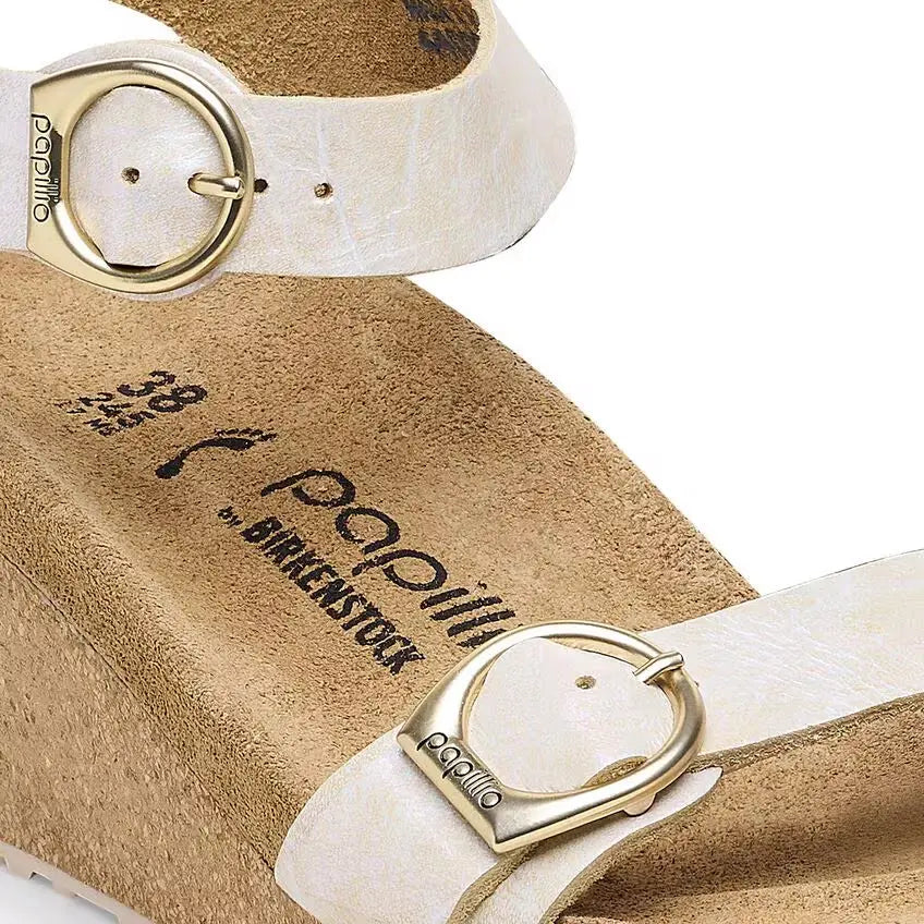 Birkenstock Soley – Metallic Leather Wedge Sandal for Women BIRKENSTOCK