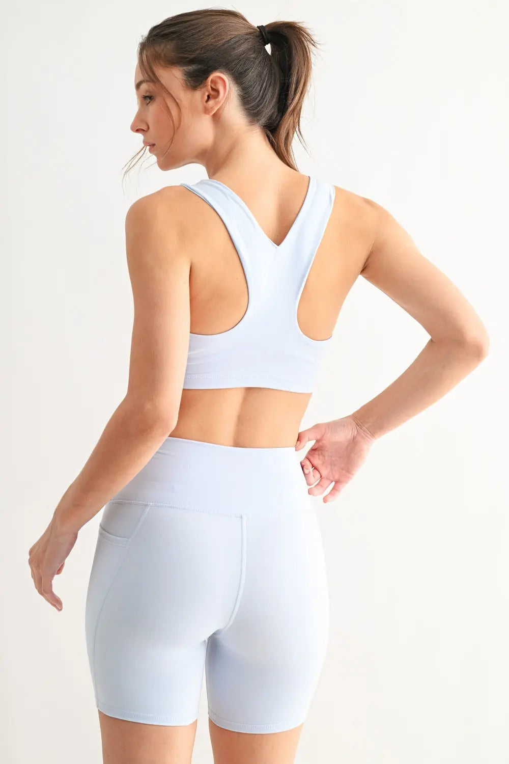 Mono B Venice Cloud Light Square Neck Sports Bra – Buttery Soft Support MONO B