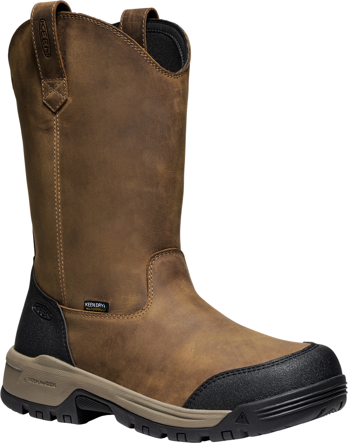 Men’s KEEN Utility Evanston Pull-On Waterproof Boot – Soft Toe Work Boot Comfort KEEN UTILITY