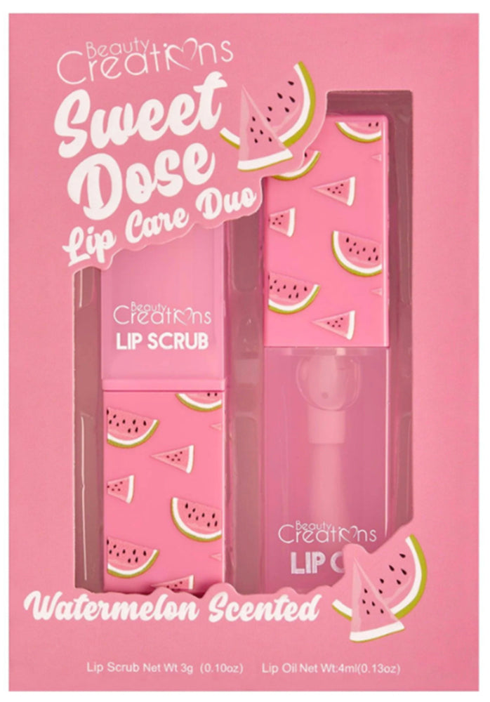 Joia Accessories Beauty Creations Lip Care Duo – Hydrating Lip Oil & Exfoliating Scrub WATERMELON / EA JOIA TRADING CO.