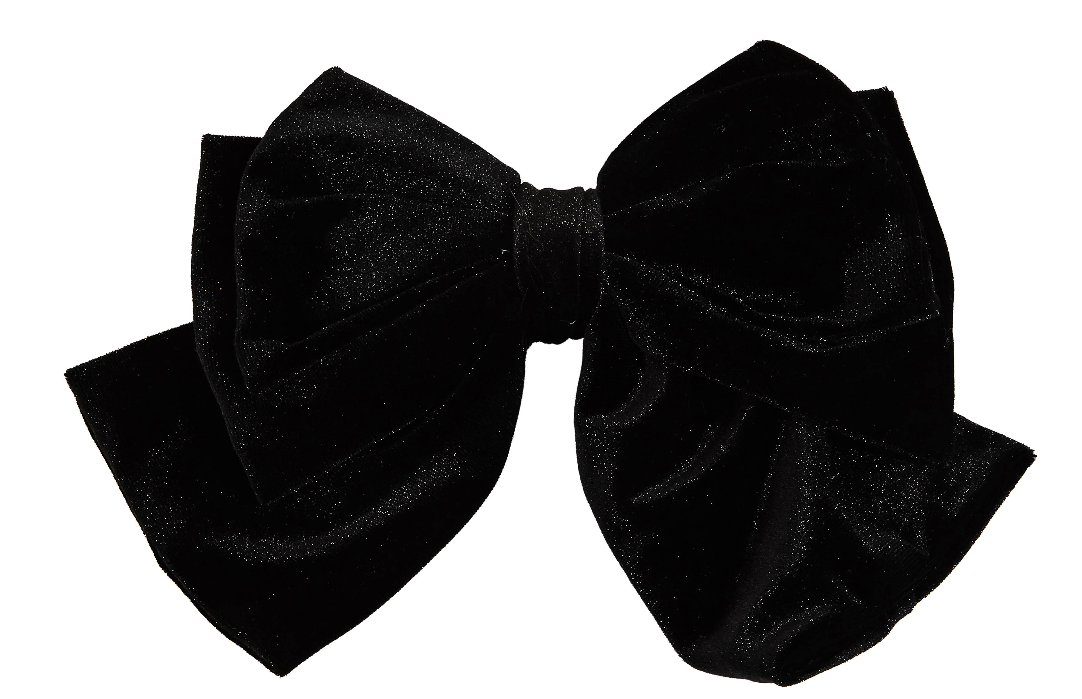 Fame Velvet Bow Hair Pin – Soft Ribbon Bow Clip BLACK FAME ACCESSORIES