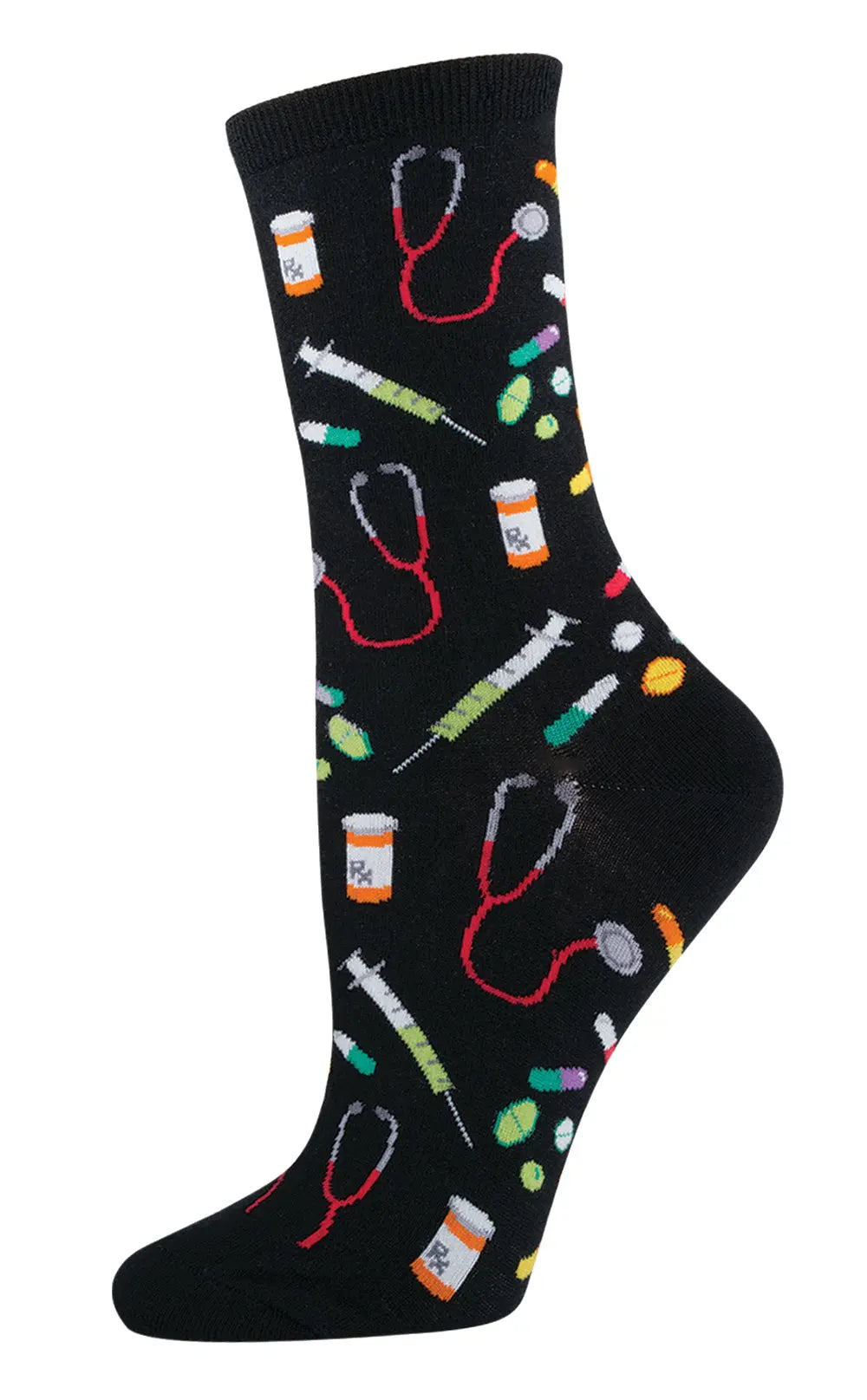 Socksmith Meds Socks – A Stylish Prescription for Everyday Wear BLACK-PR SOCK SMITH