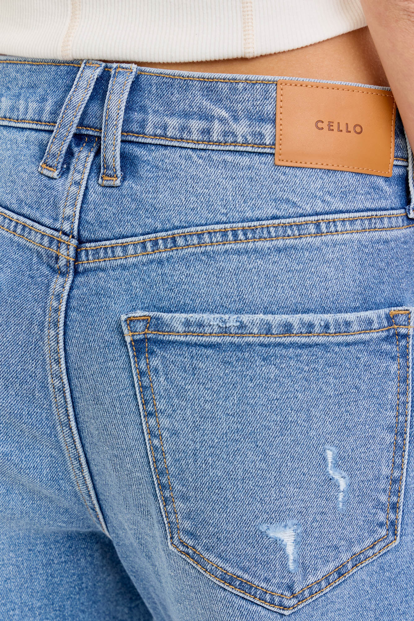 Cello Camila Boyfriend Crop Jeans – High Rise Medium Wash WAT? JEANS & CELLO JEANS
