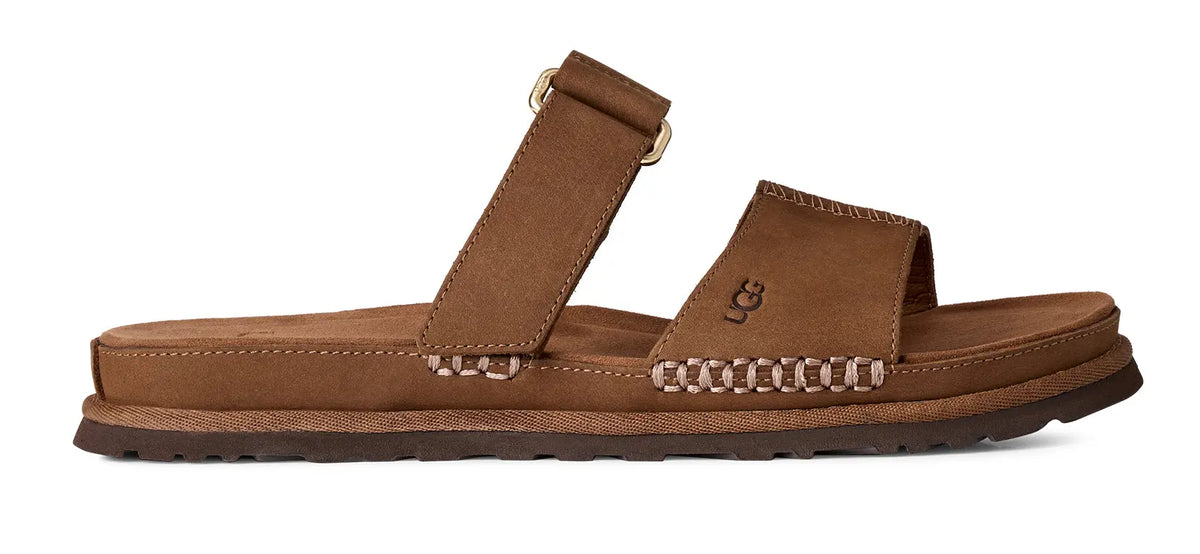Women's UGG GoldenGaze Slide – Leather Summer Slide Sandals UGG