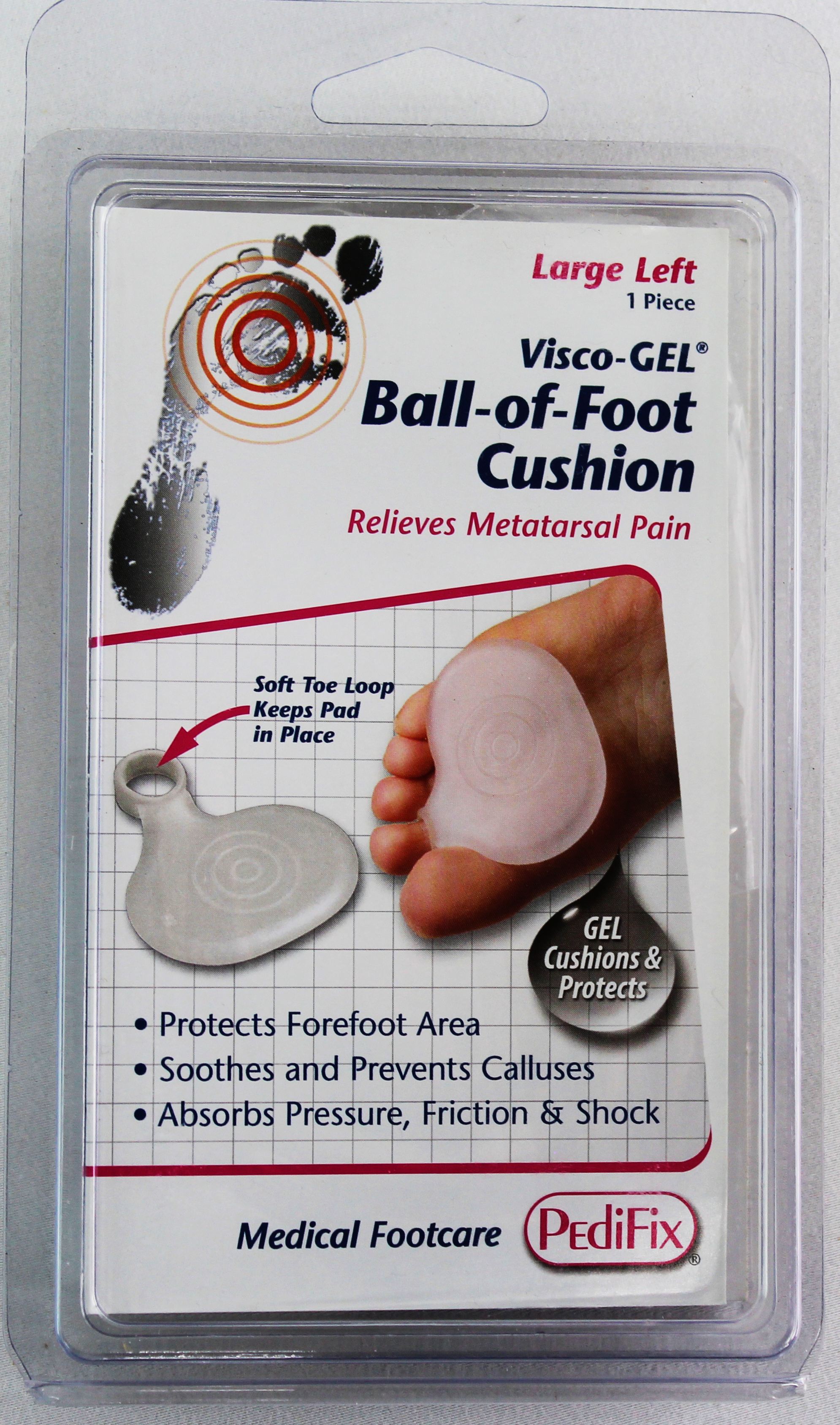PediFix Visco-GEL Ball-of-Foot Cushion – Cushioned Relief for Forefoot Pain PEDIFIX