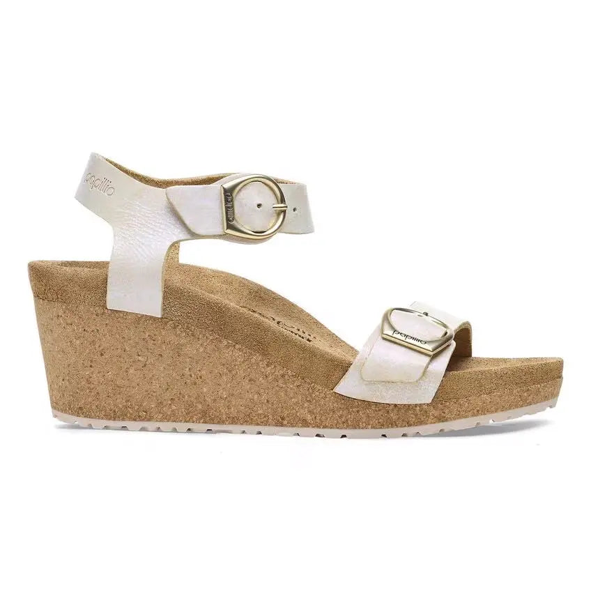 Birkenstock Soley – Metallic Leather Wedge Sandal for Women BIRKENSTOCK