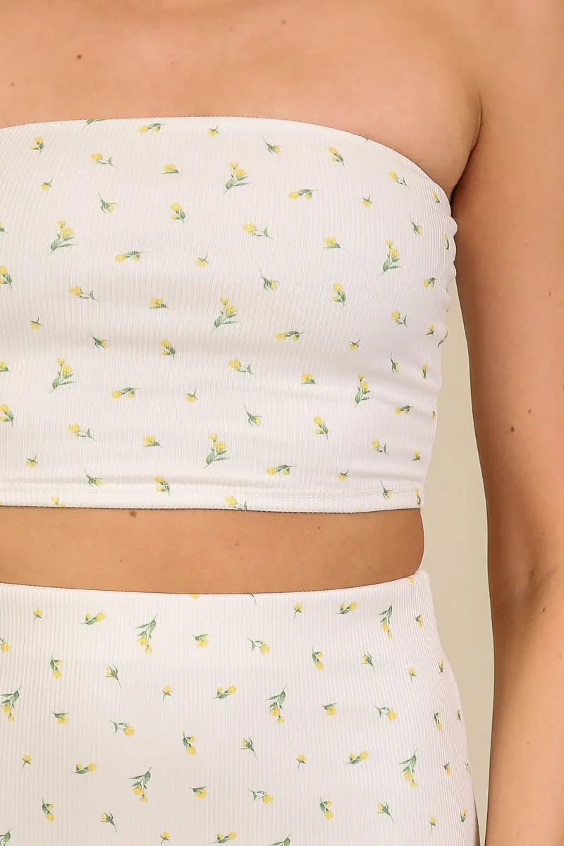 Timing Inc. Summer Time Fine Top – Strapless Ribbed Knit Tube Top TIMING INC