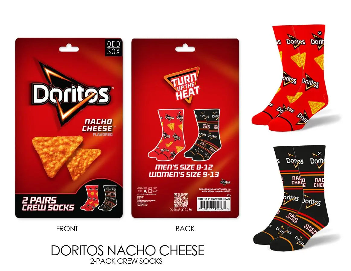 ODD SOX Savory Treat 2 Pack Crew – Crunchy-Inspired Style with a Fun Twist Product variant