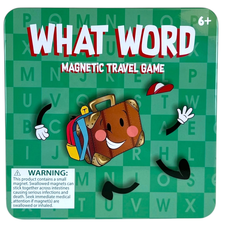 Faire On the Way Magnetic Travel Games – Compact Tin Game Set WHAT WORD FAIRE