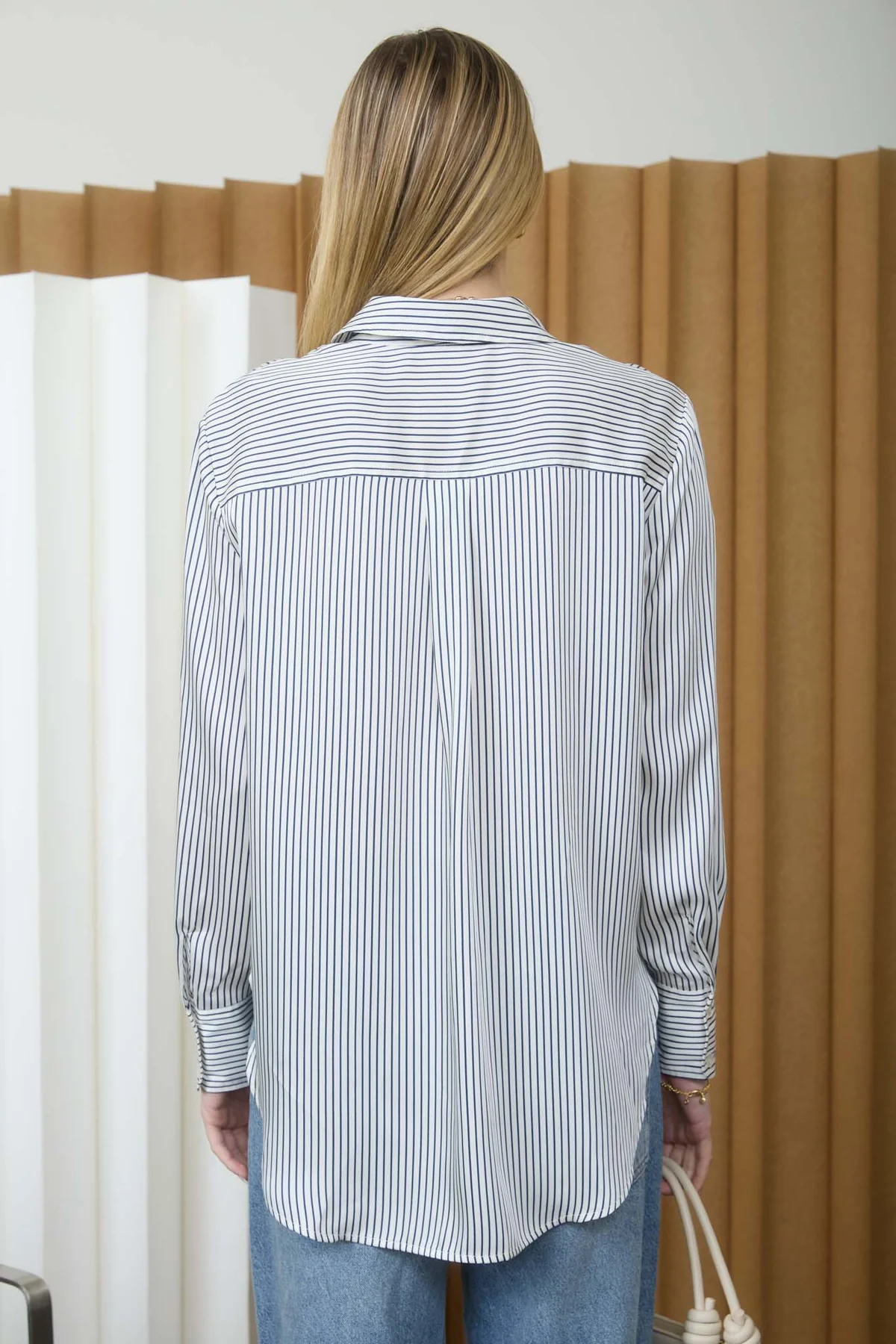 Blu Pepper Portside Stripe Blouse – Relaxed Fit Button Down Shirt BLU PEPPER