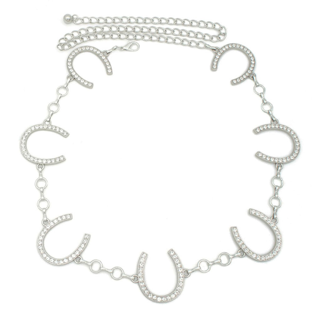 Joia Starlight Horseshoe Belt – Rhinestone Western Belt JOIA TRADING CO.