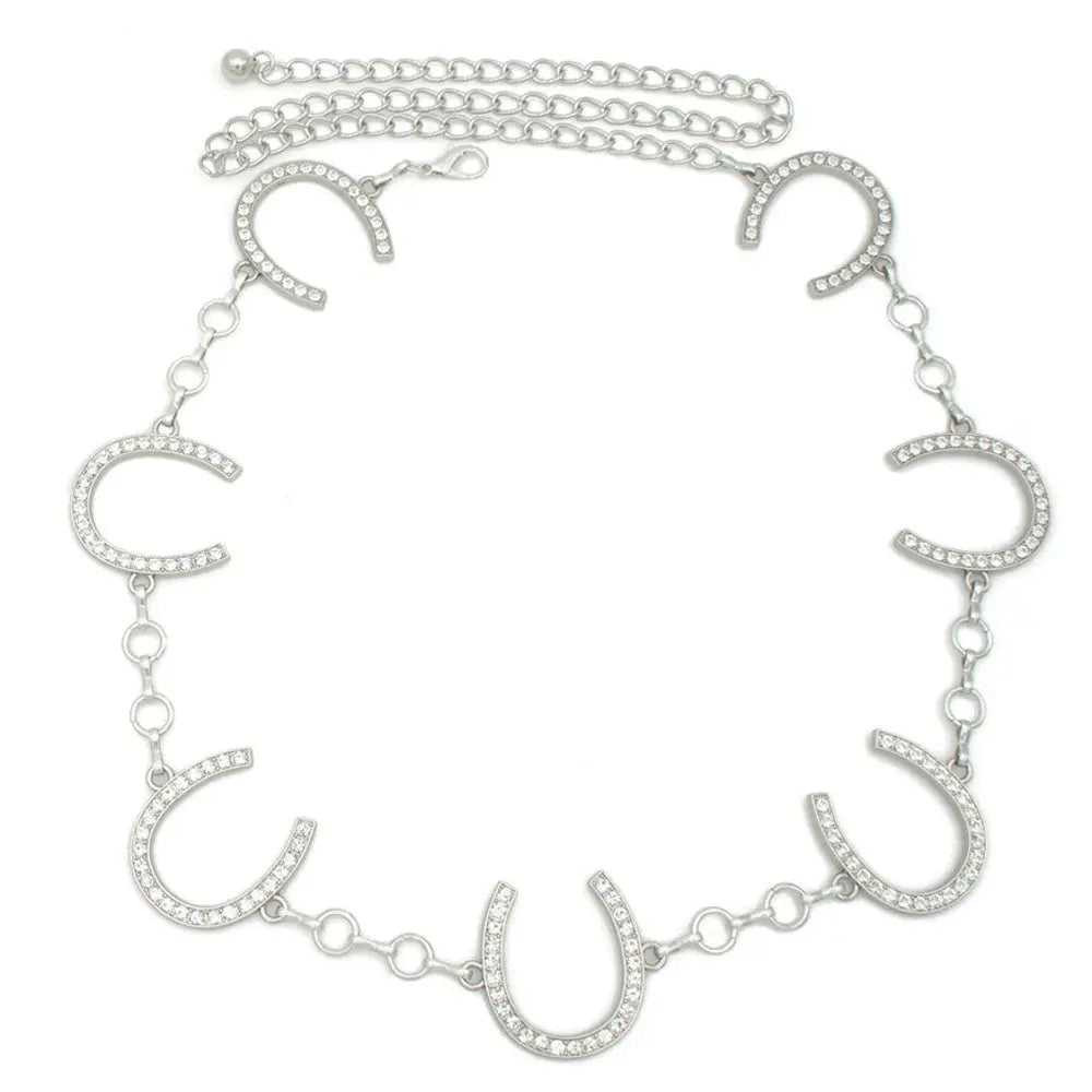 Joia Starlight Horseshoe Belt – Rhinestone Western Belt JOIA TRADING CO.