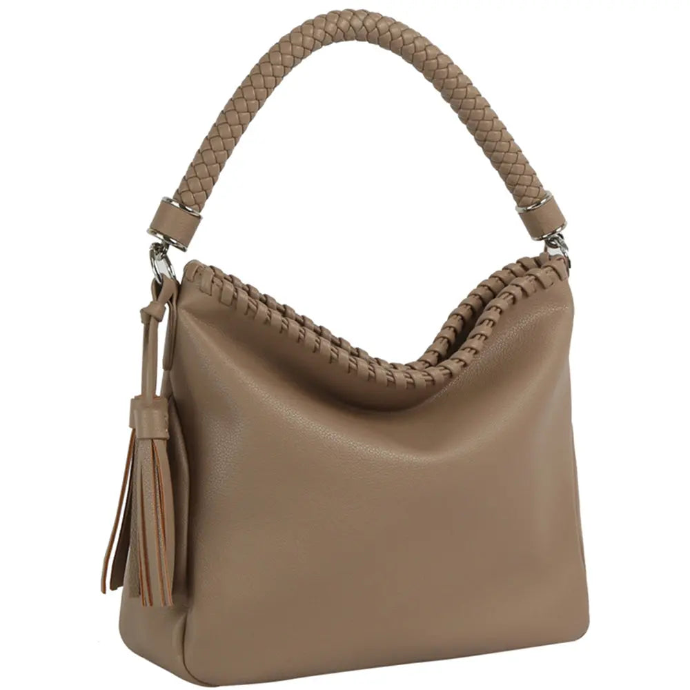 Joia Accessories Josephine Tassel Shoulder Bag – Stylish Everyday Tote JOIA TRADING CO.