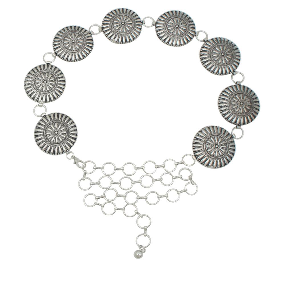 Joia Rustic Halo Belt – Western Medallion Chain Belt JOIA TRADING CO.
