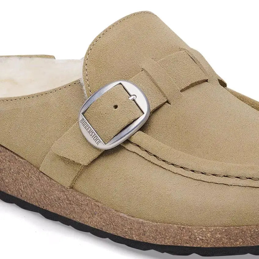 Birkenstock Buckley Shearling – Suede Clog with Genuine Shearling Lining BIRKENSTOCK