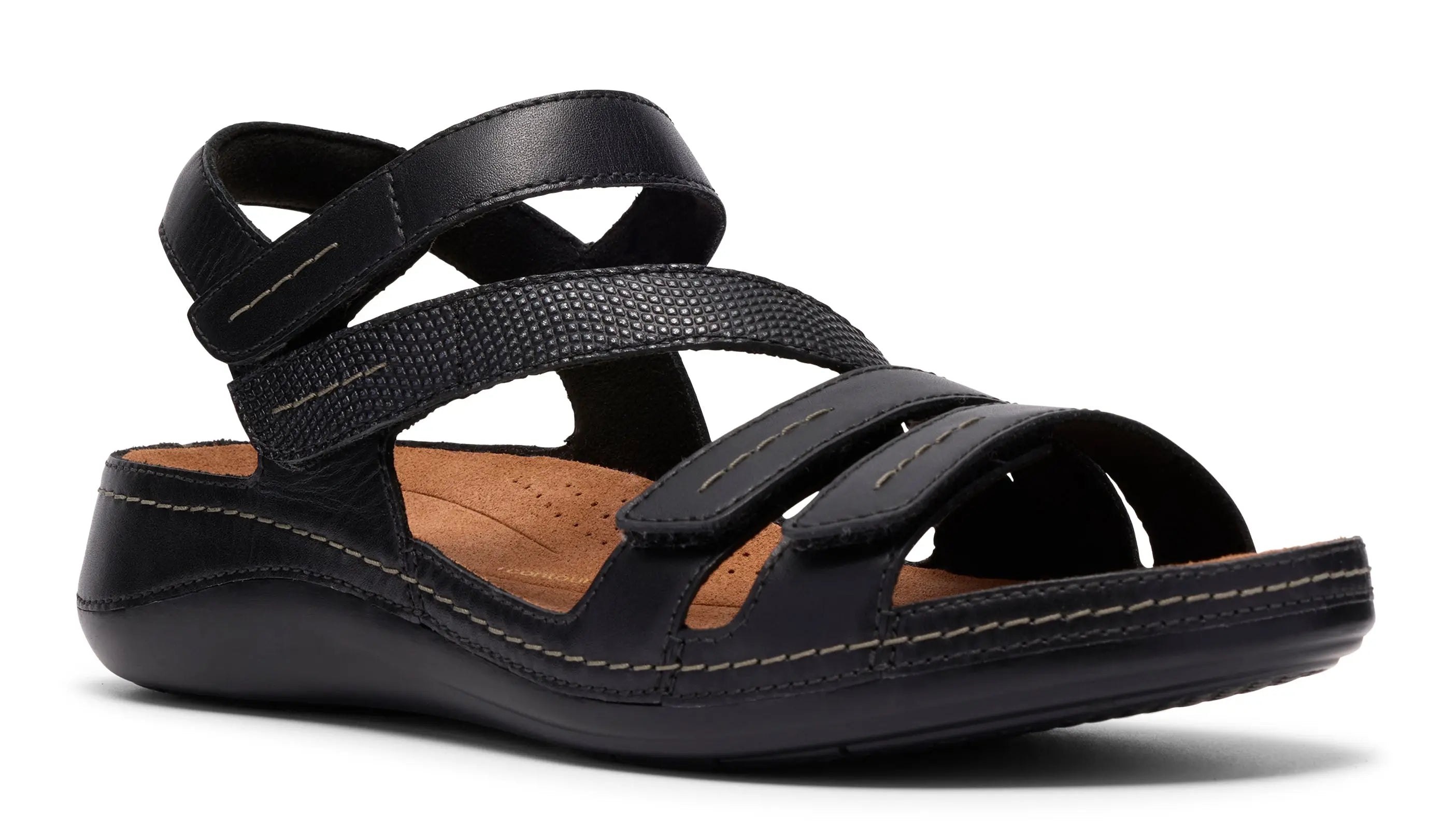 Women's Clarks Cecily Mix Sandals – Comfort Leather Strappy Sandals CLARKS
