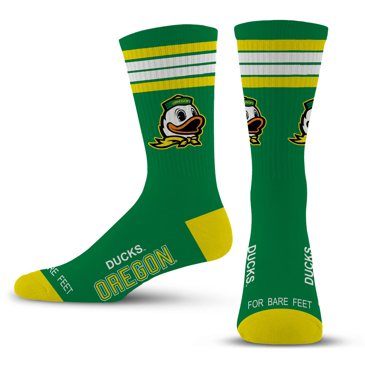FBF Originals College Team 4 Stripe Deuce Socks – Classic Fan Style for Every Day