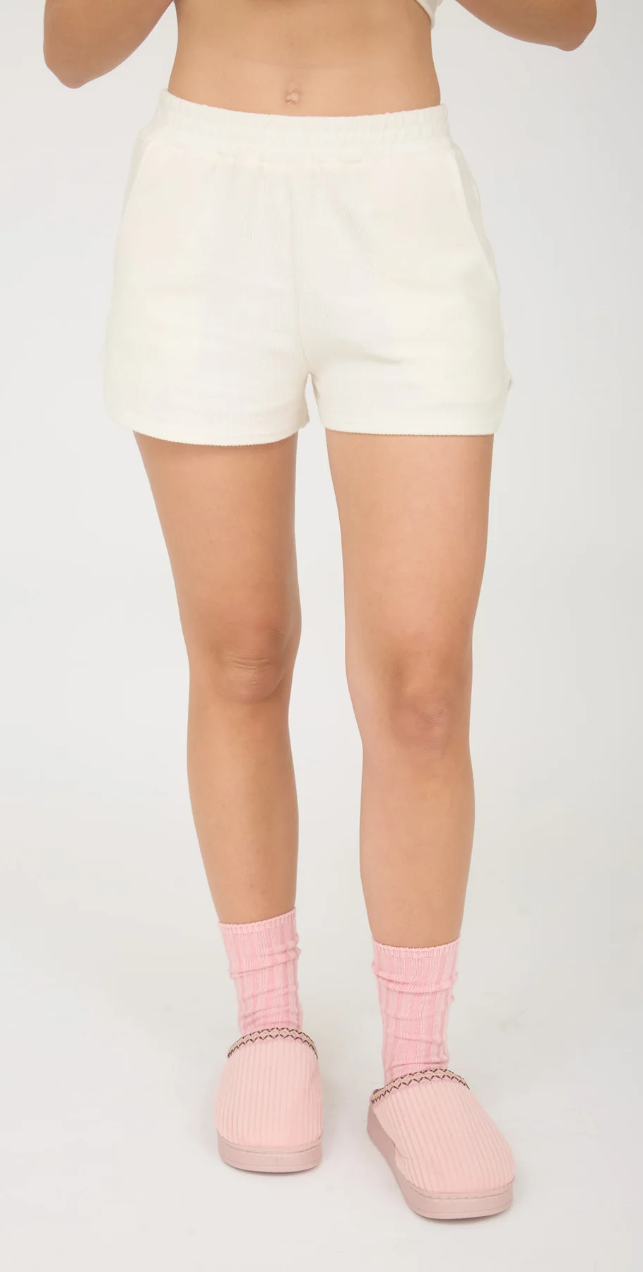 Blu Pepper Lounge Babe Shorts – Ribbed Elastic Waist BLU PEPPER