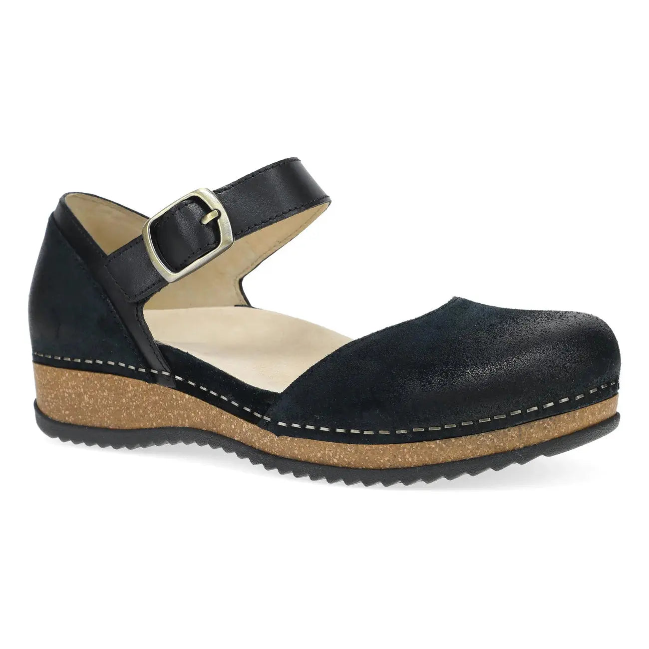 Women's Mae Burnished Suede BLACK-M-41 DANSKO