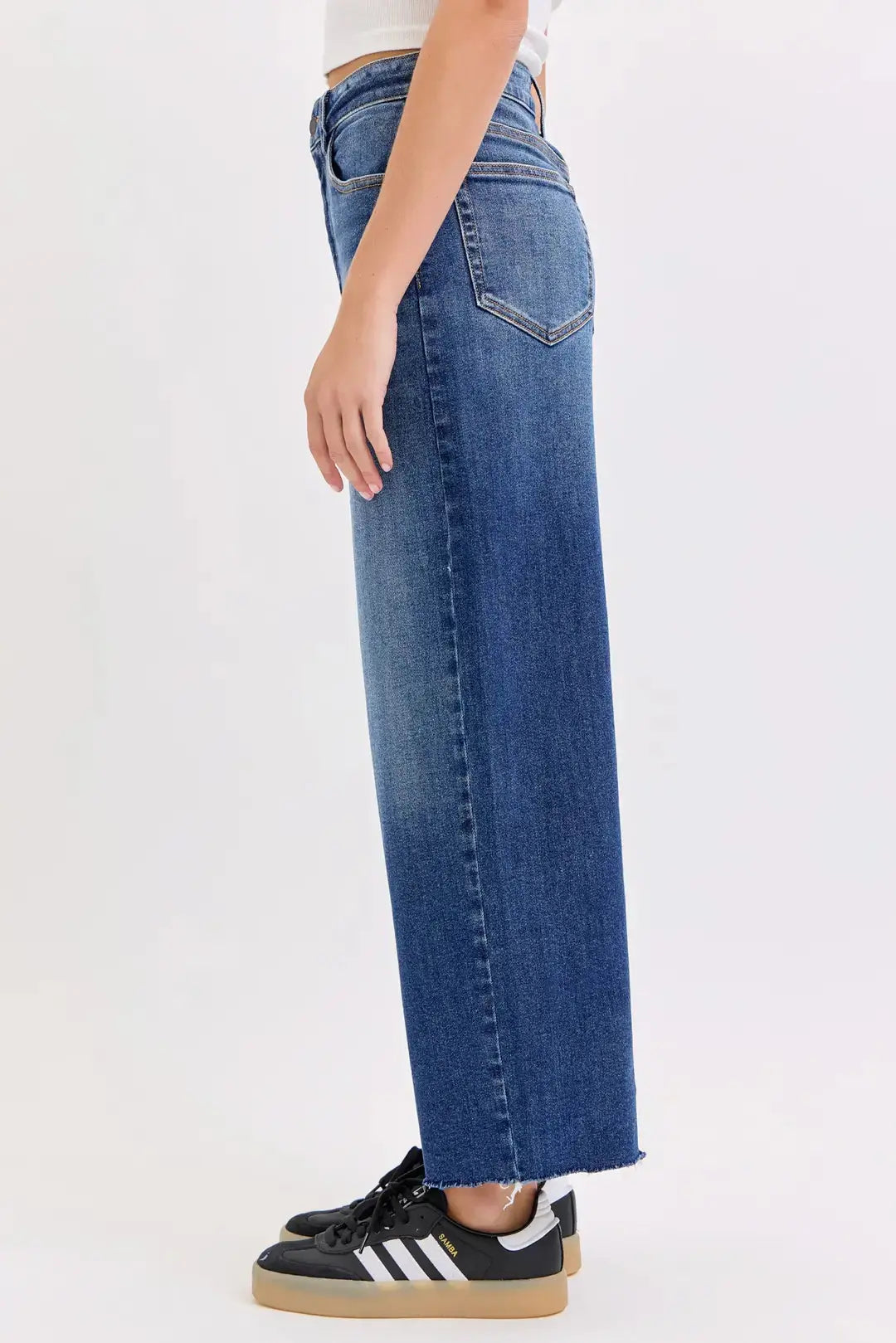 LACIE HIGH RISE CROP WIDE LEG JEANS Product variant
