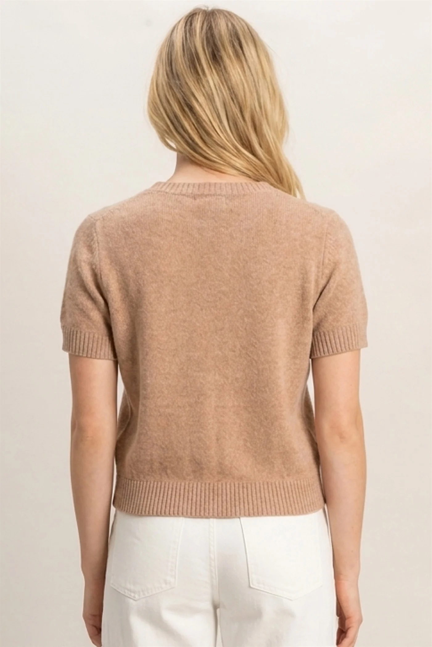Hyfive Sweetly Buttoned Knit Top – Classic Charm with a Flattering Fit