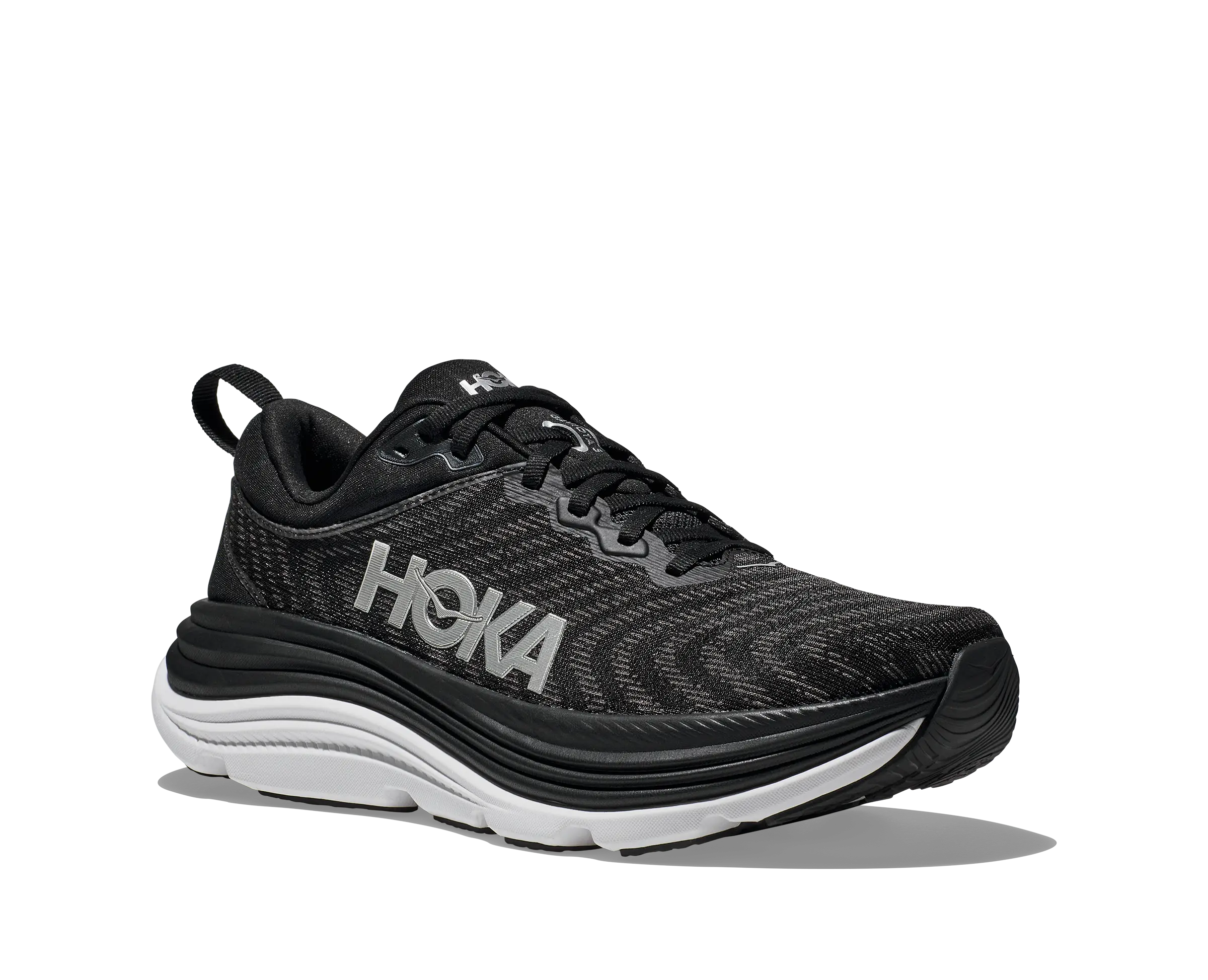 Men's Hoka Gaviota 5 – Ultimate Stability & Plush Comfort BLACK-WHITE-EE-13 HOKA